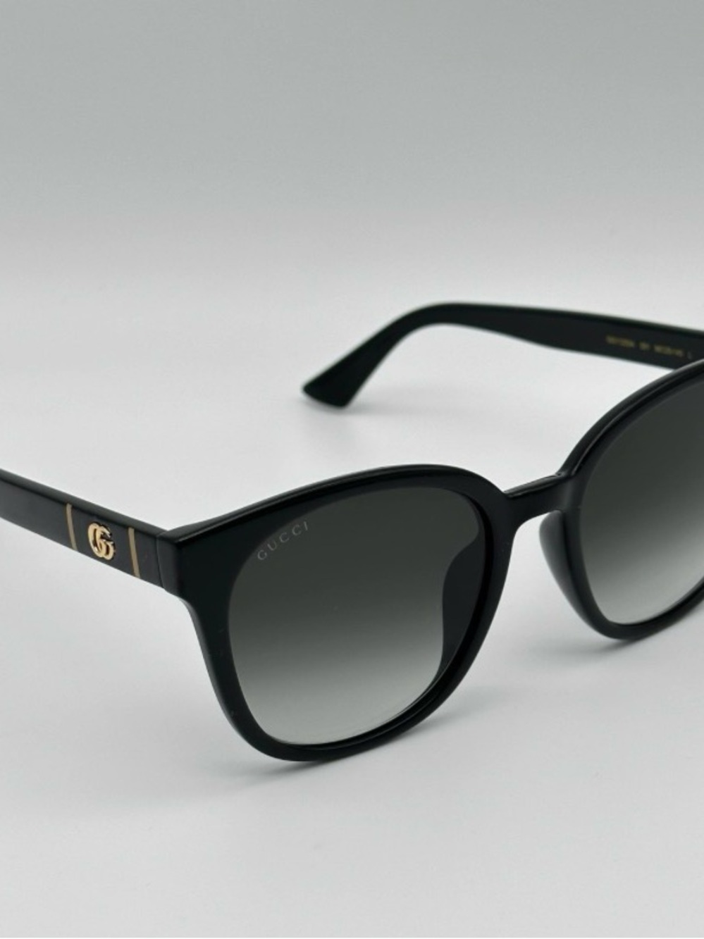 Gucci Oversized Sunglasses with Gold GG Accent